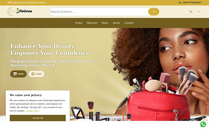 Screenshot of ezeventures.co.uk