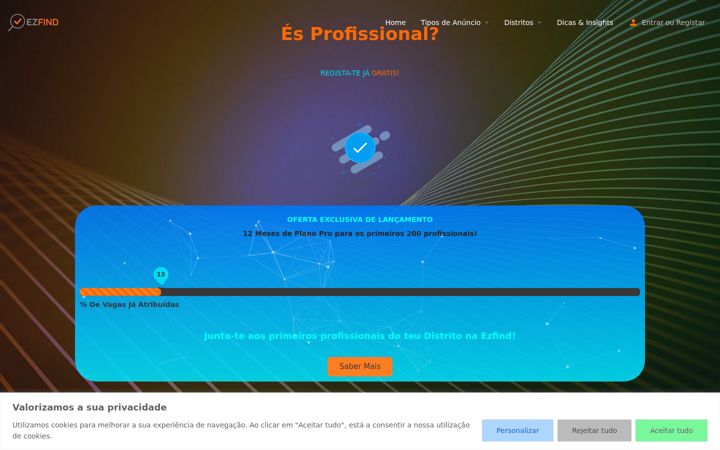 Екранна снимка на ezfind.pt