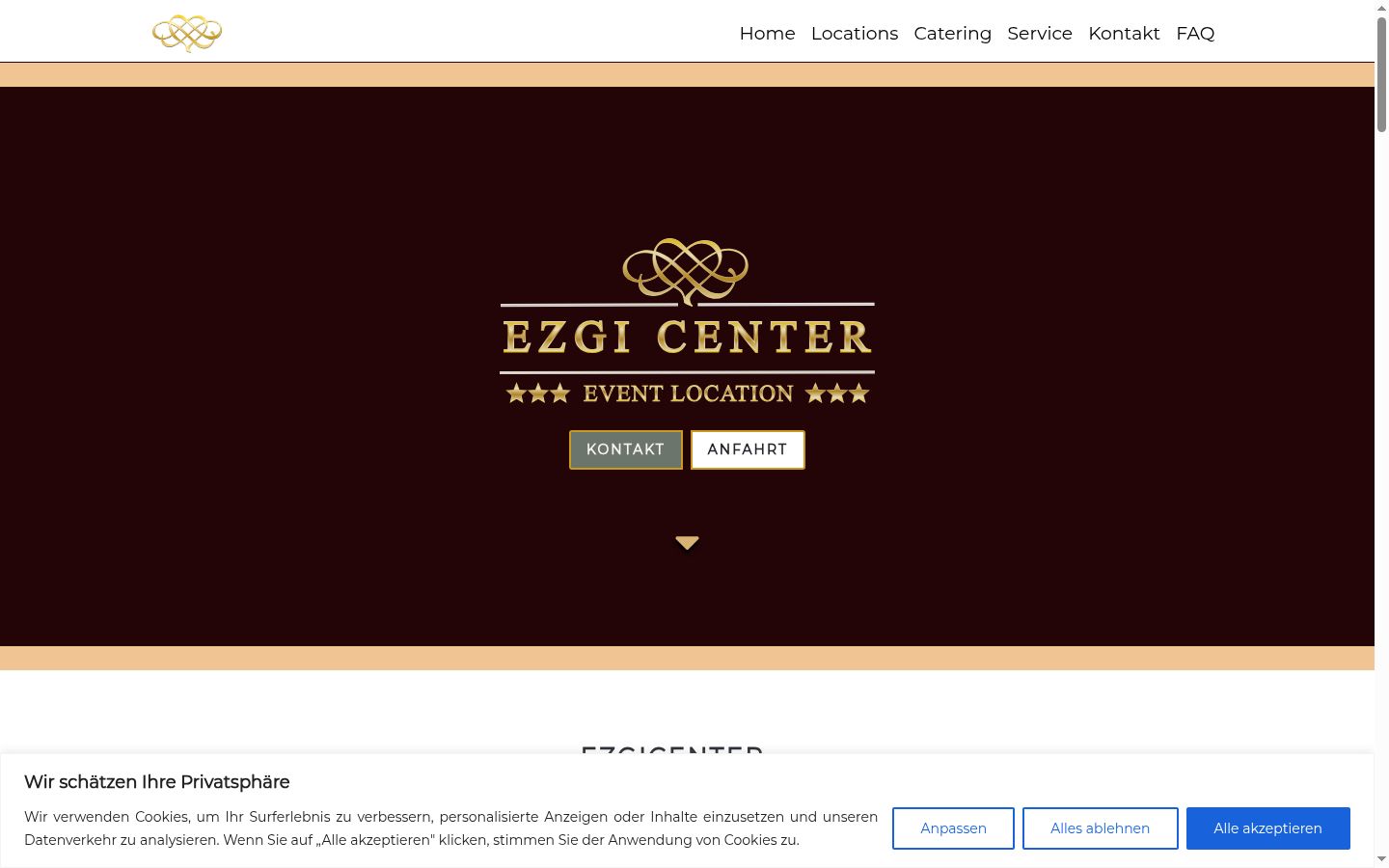 Zrzut ekranu banera zgody wyświetlanego przed jakąkolwiek interakcją