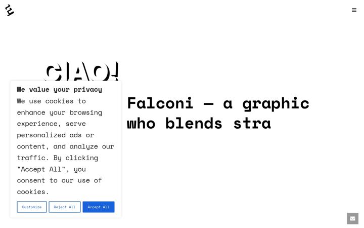 Screenshot van eziofalconi.it