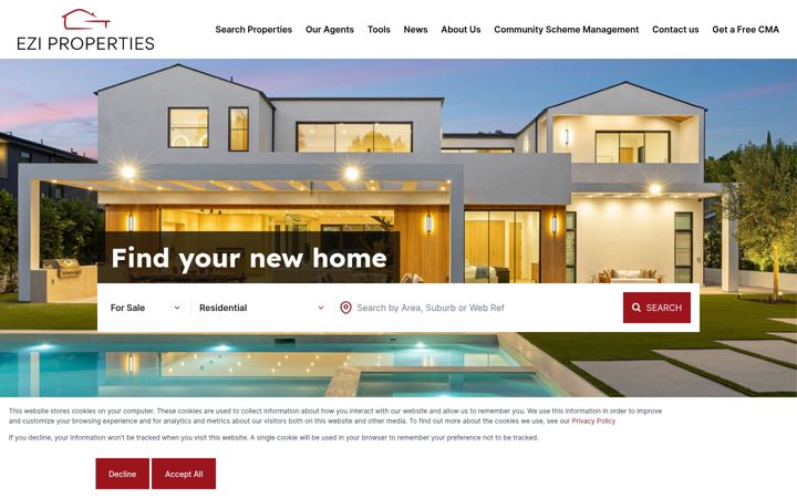 Képernyőkép: eziproperties.co.za