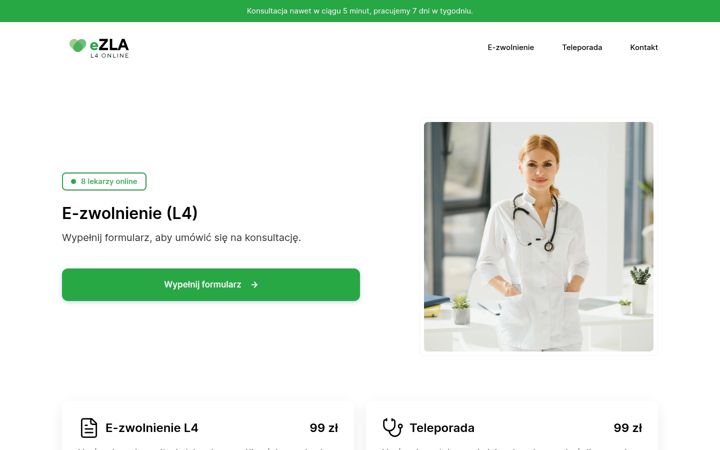 Screenshot of ezla.pl