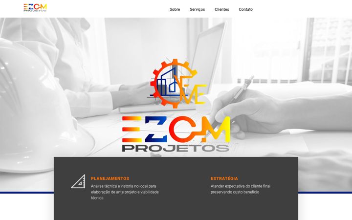 Screenshot ta' ezomprojetos.com.br