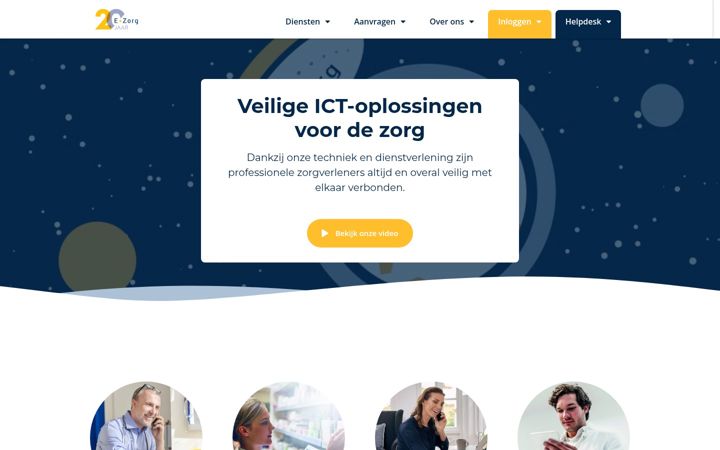 Screenshot of ezorg.nl