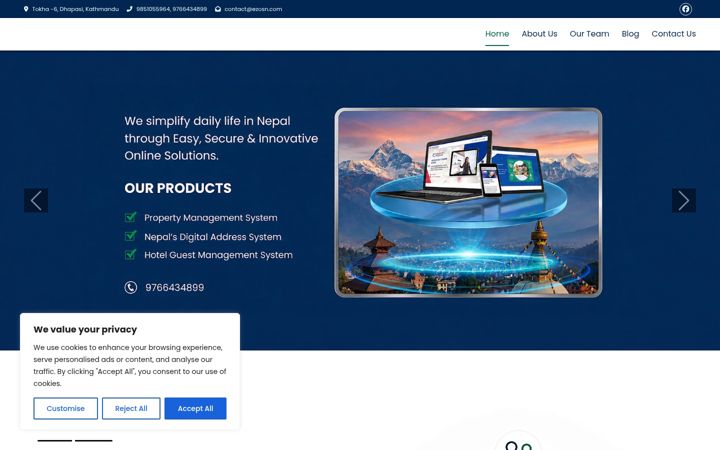 Screenshot of ezosn.com