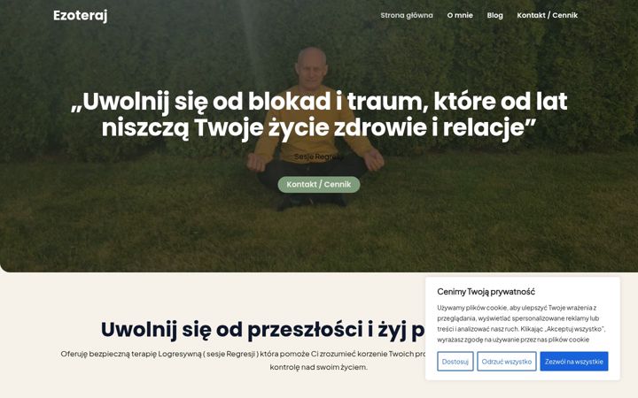 Screenshot of ezoteraj.pl
