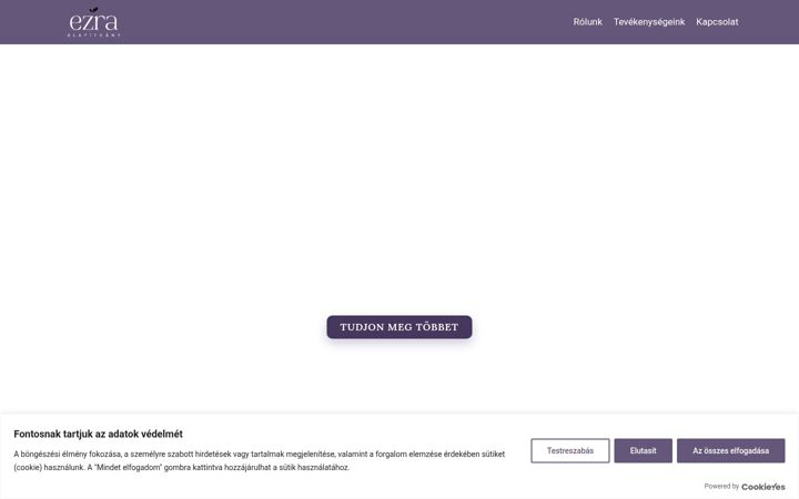 Screenshot of ezraalapitvany.hu