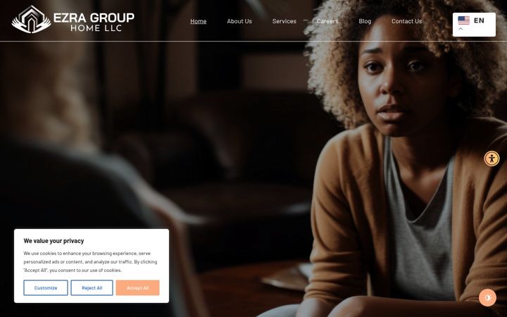 Screenshot of ezragrouphomellc.com