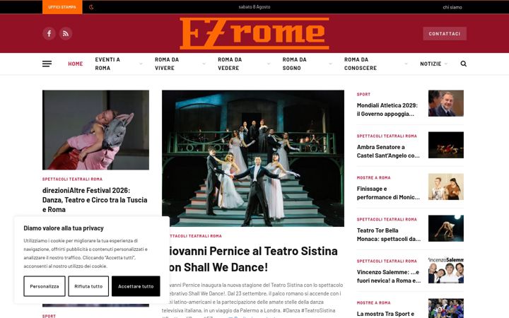 Screenshot van ezrome.it
