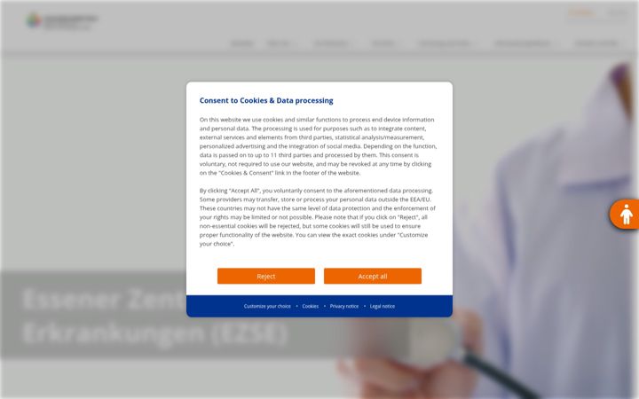 Screenshot of ezse.de