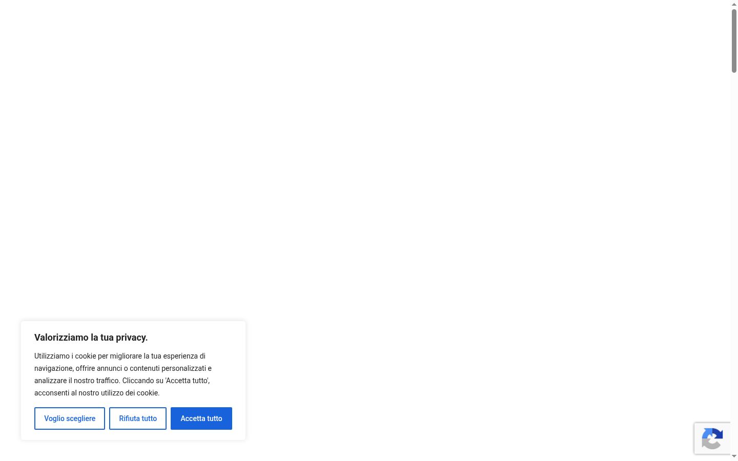Captura de pantalla del banner de consentimiento mostrado antes de cualquier interacción