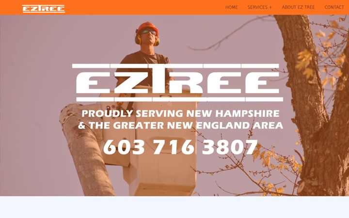 Screenshot of eztreeremoval.com