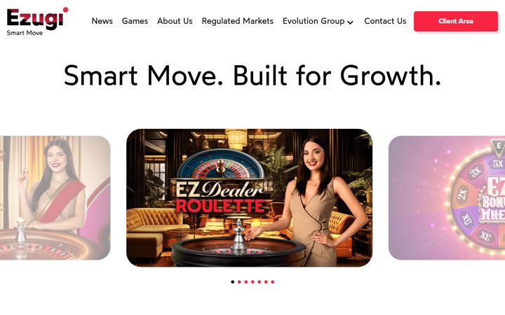 Screenshot of ezugi.com