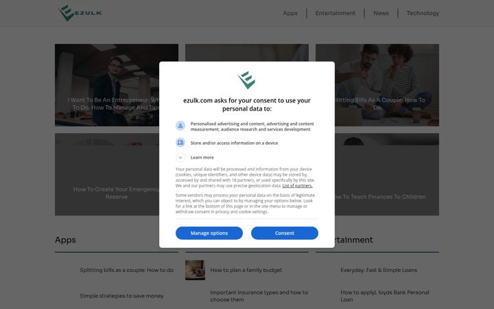 Screenshot of ezulk.com