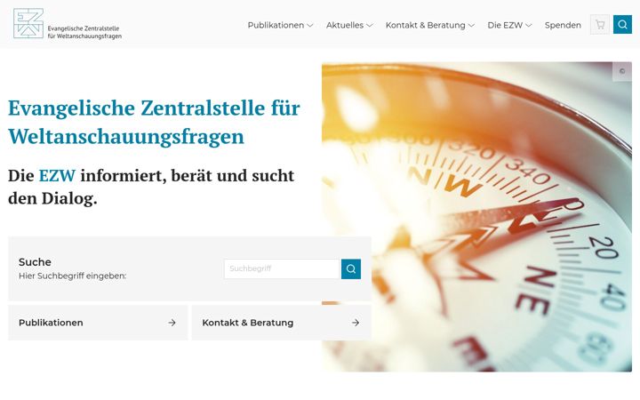 Screenshot of ezw-berlin.de