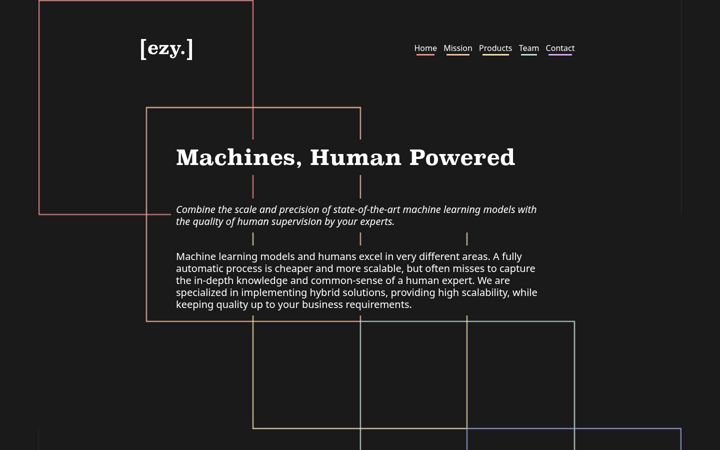 Screenshot of ezy.engineering