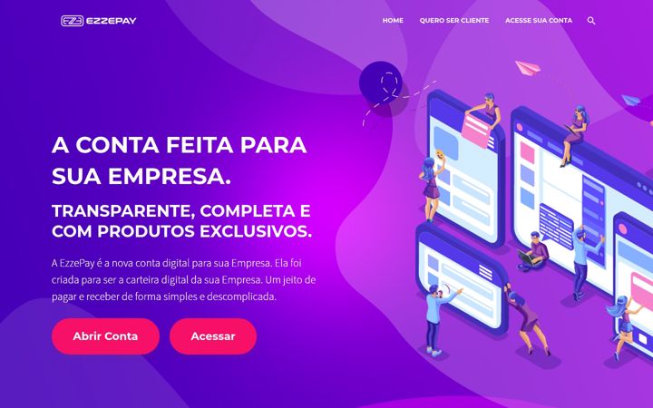 Screenshot of ezzepay.com.br