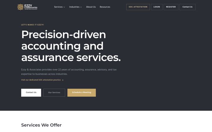 Screenshot of ezzyassociates.com