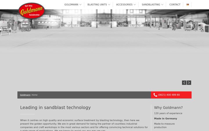 Screenshot of f-goldmann.com