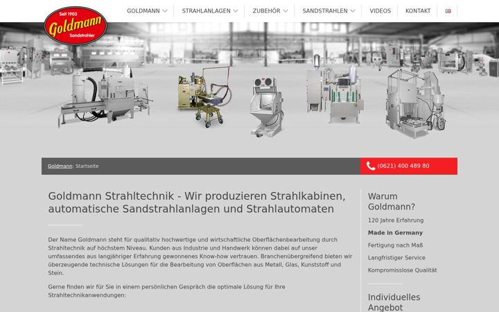 Screenshot of f-goldmann.de