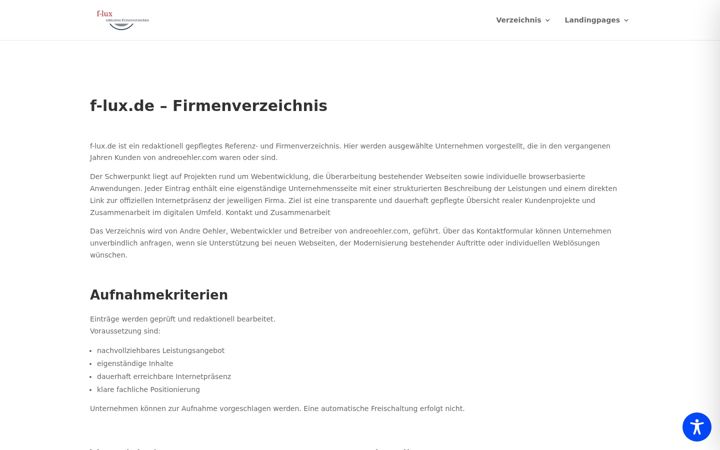 Screenshot of f-lux.de