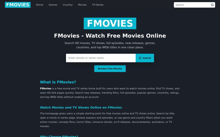 Screenshot of f-movies.org