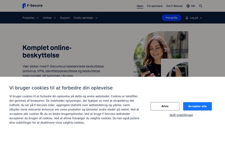 Screenshot ta' f-secure.com