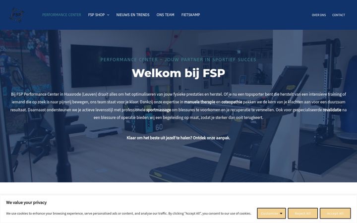 Skærmbillede af f-sp.be