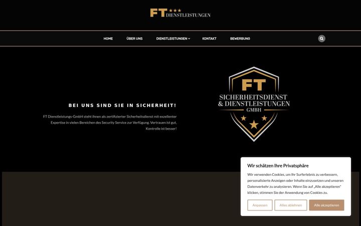 Screenshot of f-t-dienstleistungen.de