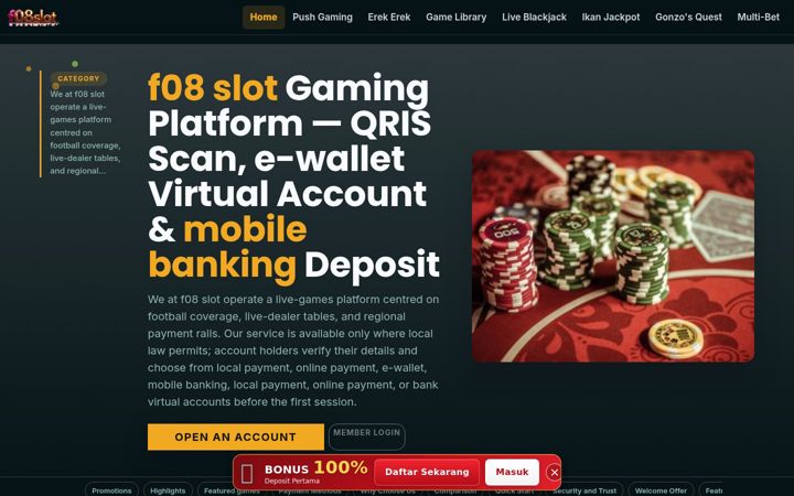 Screenshot of f08slot.com