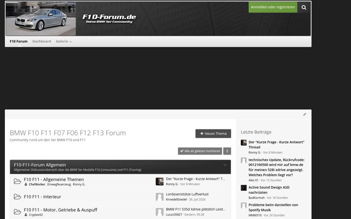Screenshot of f10-forum.de