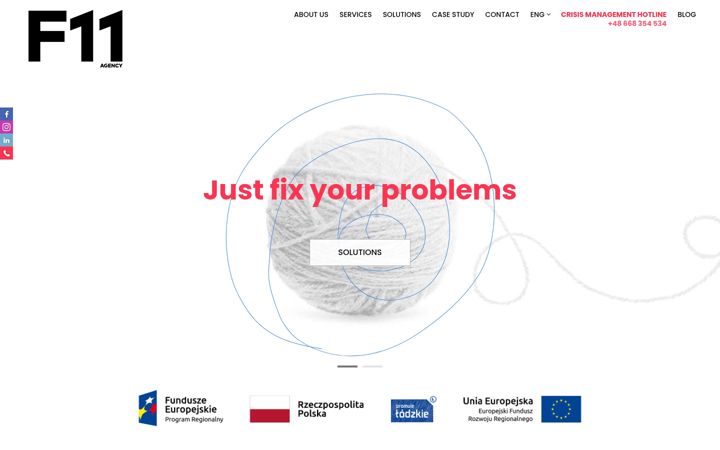Screenshot of f11agency.com