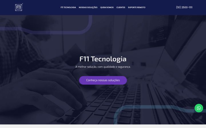 Screenshot of f11tecnologia.com.br