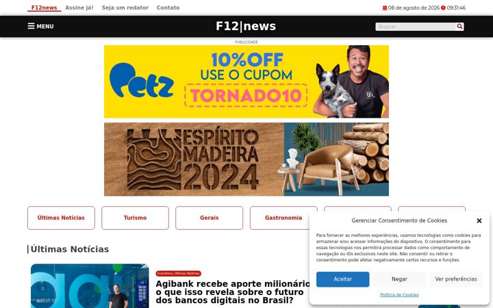 Screenshot ta' f12news.com.br