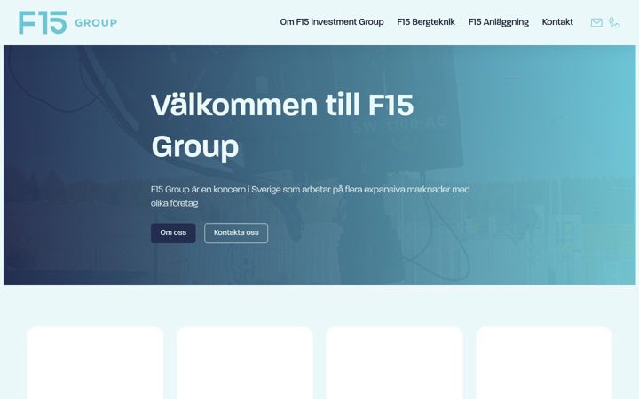 Screenshot of f15group.com