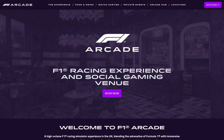Screenshot di f1arcade.com