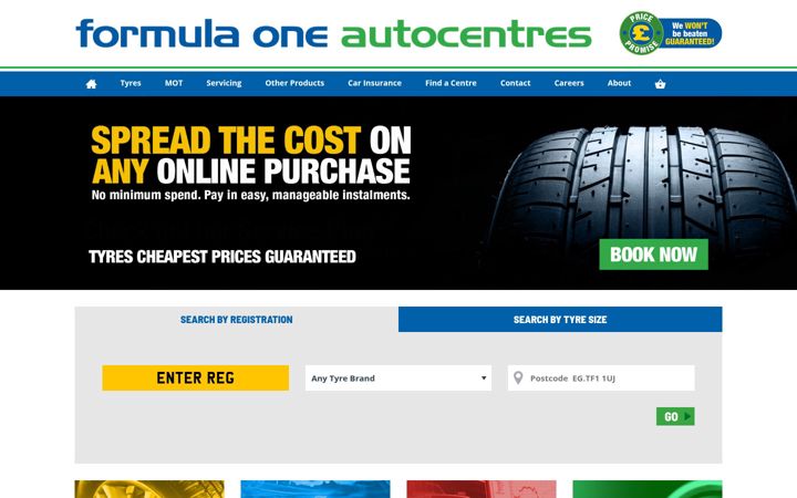 Screenshot of f1autocentres.co.uk