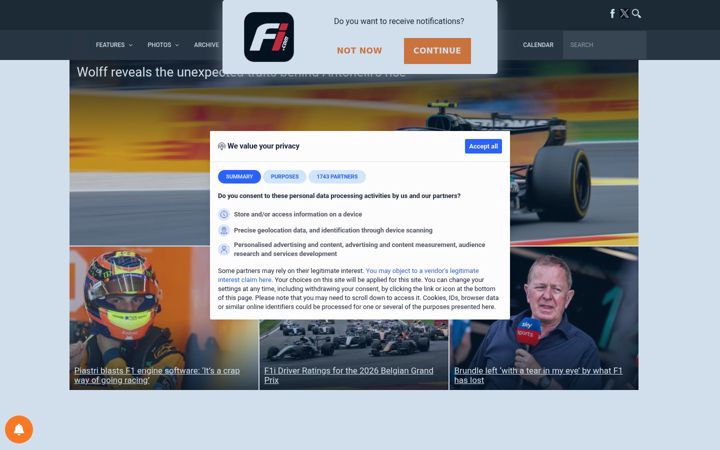 Screenshot of f1i.com