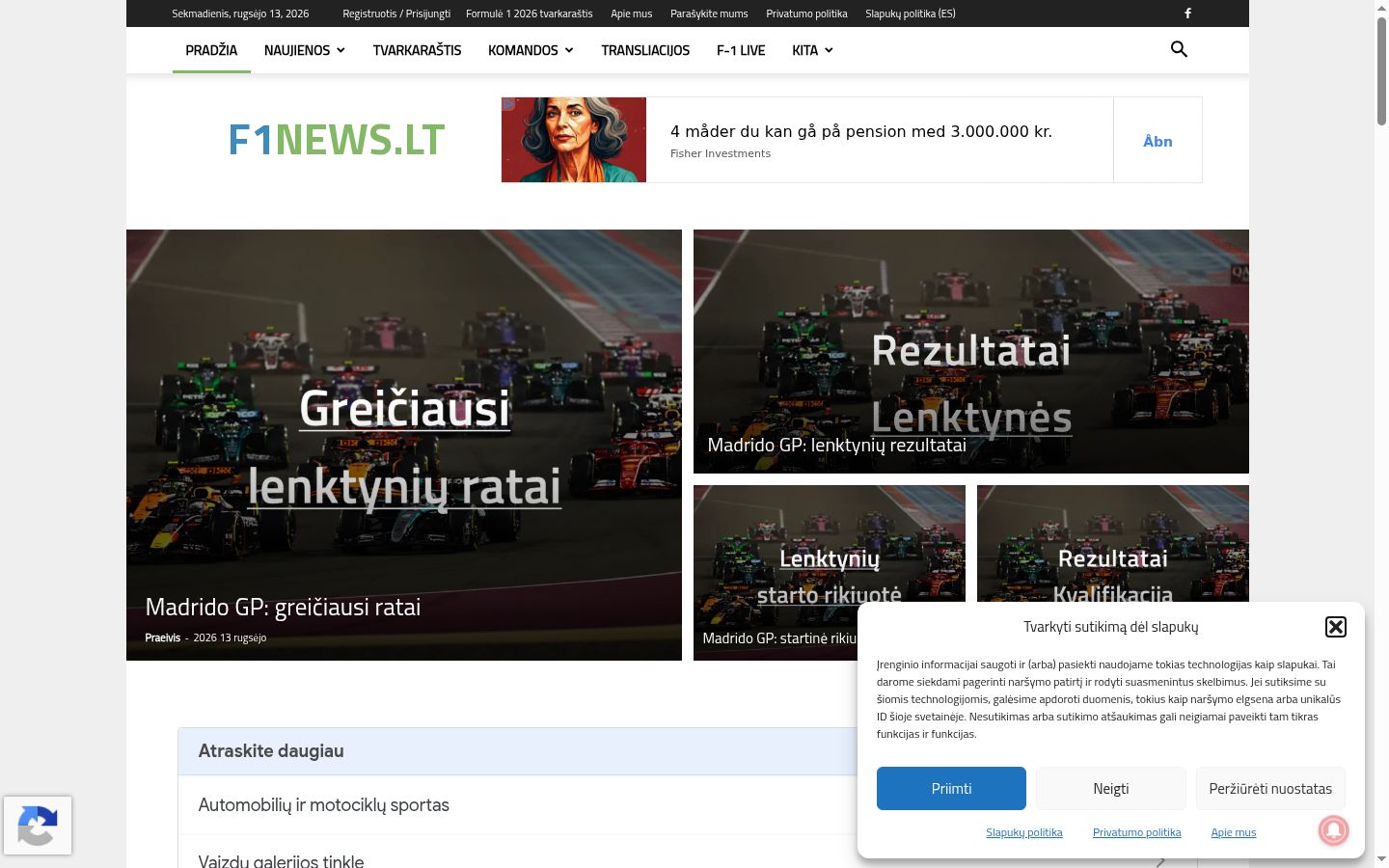 Screenshot des Einwilligungsbanners vor jeglicher Interaktion