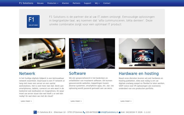 Screenshot of f1solutions.nl