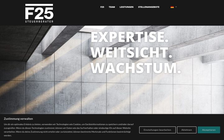 Screenshot of f25.tax