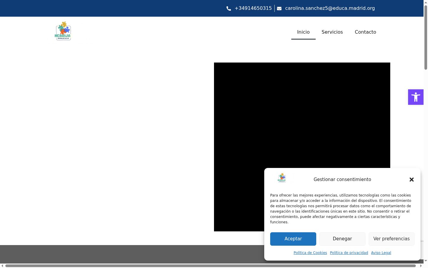 Snímek obrazovky baneru souhlasu zobrazeného před jakoukoli interakcí