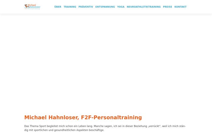 Posnetek zaslona f2f-personaltraining.de