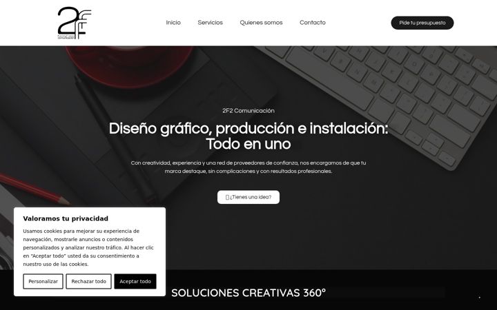 Screenshot of f2fcomunicacion.com