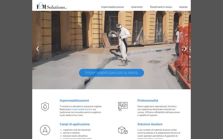 Capture d'écran de f2msolutions.it