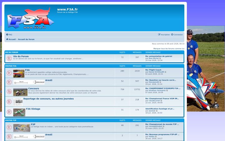 Screenshot of f3a.fr