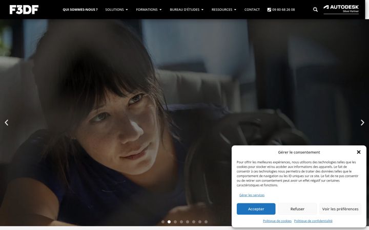 Screenshot of f3df.com