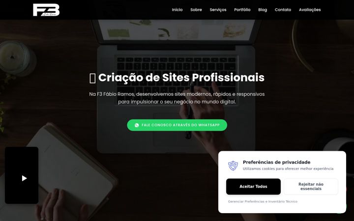 Screenshot of f3fabioramos.com.br