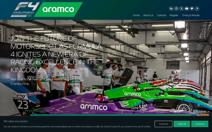 Screenshot of f4saudiarabia.com
