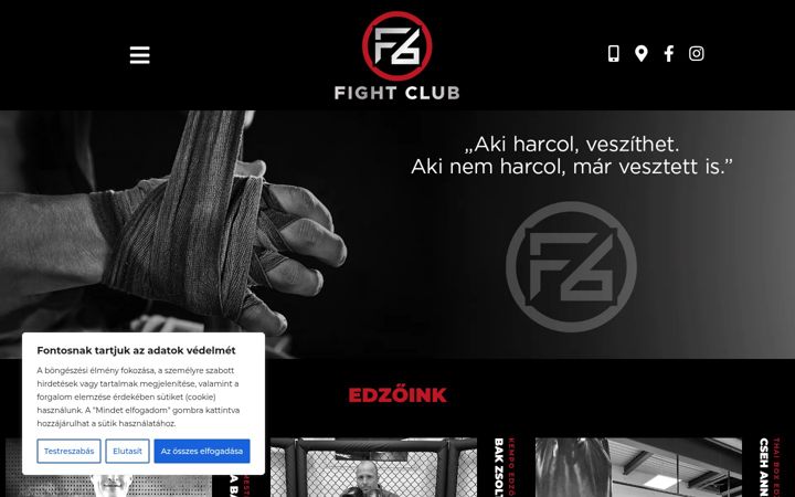 Screenshot of f6fightclub.hu